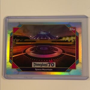 Topps Disneyland 70 Space Mountain Trading Card - Iridescent Purple